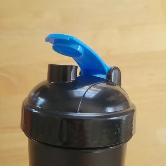 New Bucked Up Black Shaker Bottle with Blue Logo - Picture 3 of 5